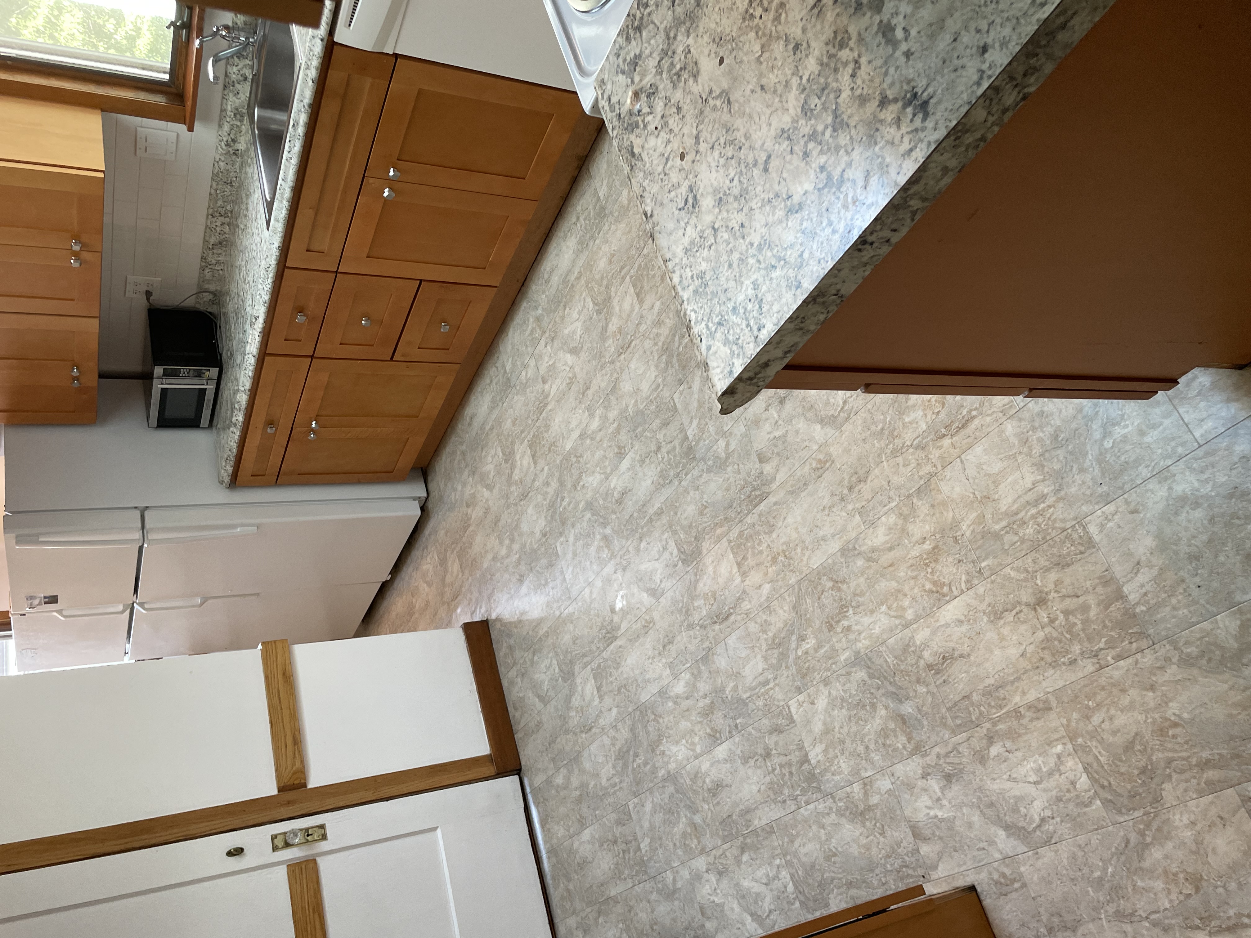 Kitchen floor after cleaning